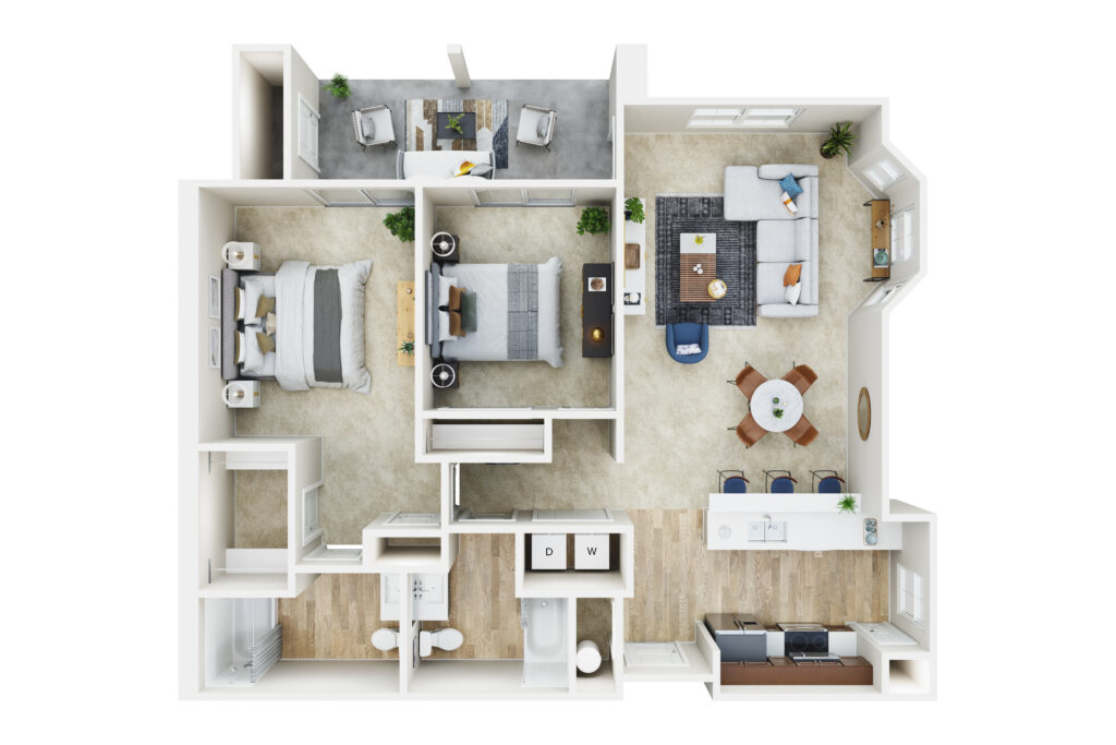 3D Apartment Floor Plans - Show My Property