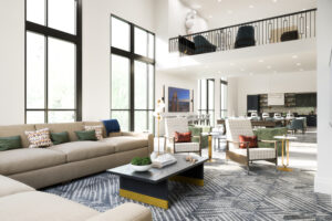 3D Rendering of Community Lounge